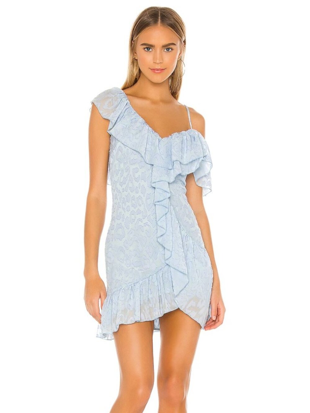 NBD Spencer Dress Size M Baby Blue NWT Revolve Retail $218